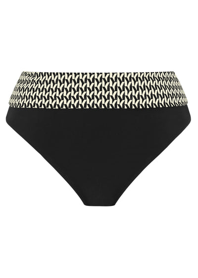 Fantasie Swim Koh Lipe Fold bikini brief Black & Cream