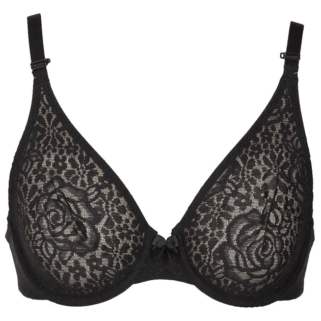 Wacoal - Halo Lace Moulded Underwire Bra Black