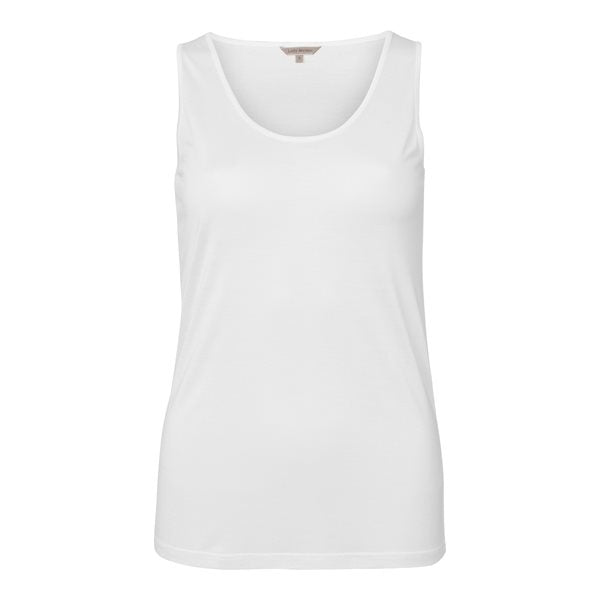 Lady Avenue Silk Jersey top Off-white