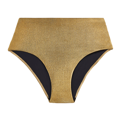 Aubade Sunlight Glow High-waist bikini bottom Antique gold
