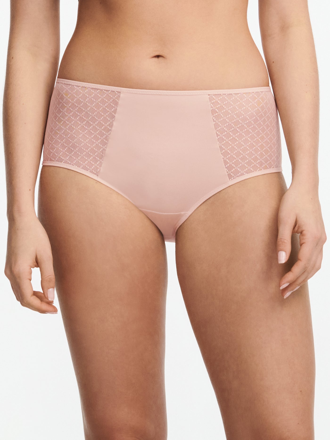 Chantelle Norah Chic High-waisted Full brief Dusky pink