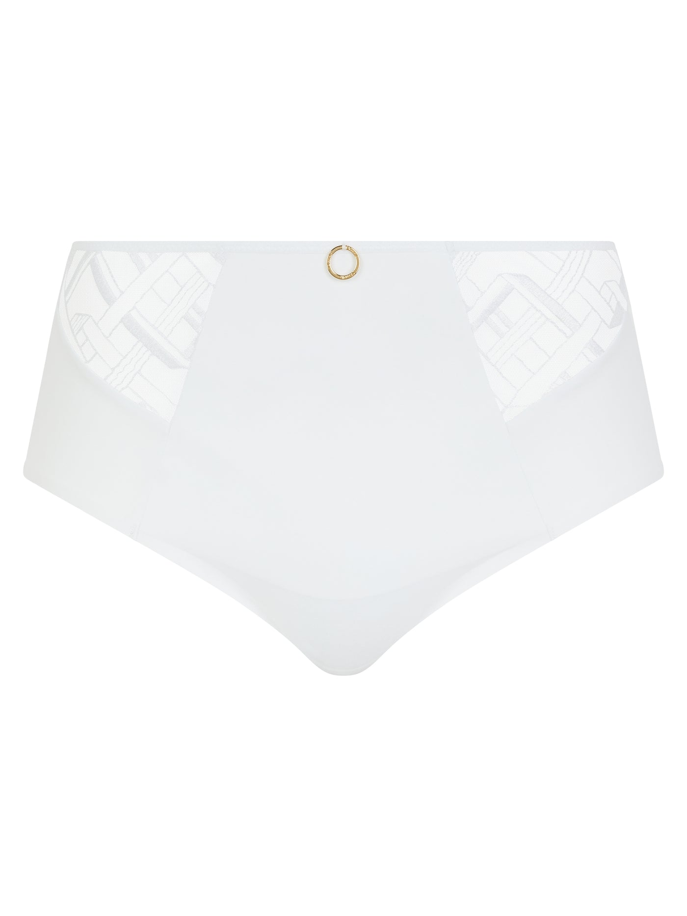 Chantelle Graphic Support High Waisted Full Brief White