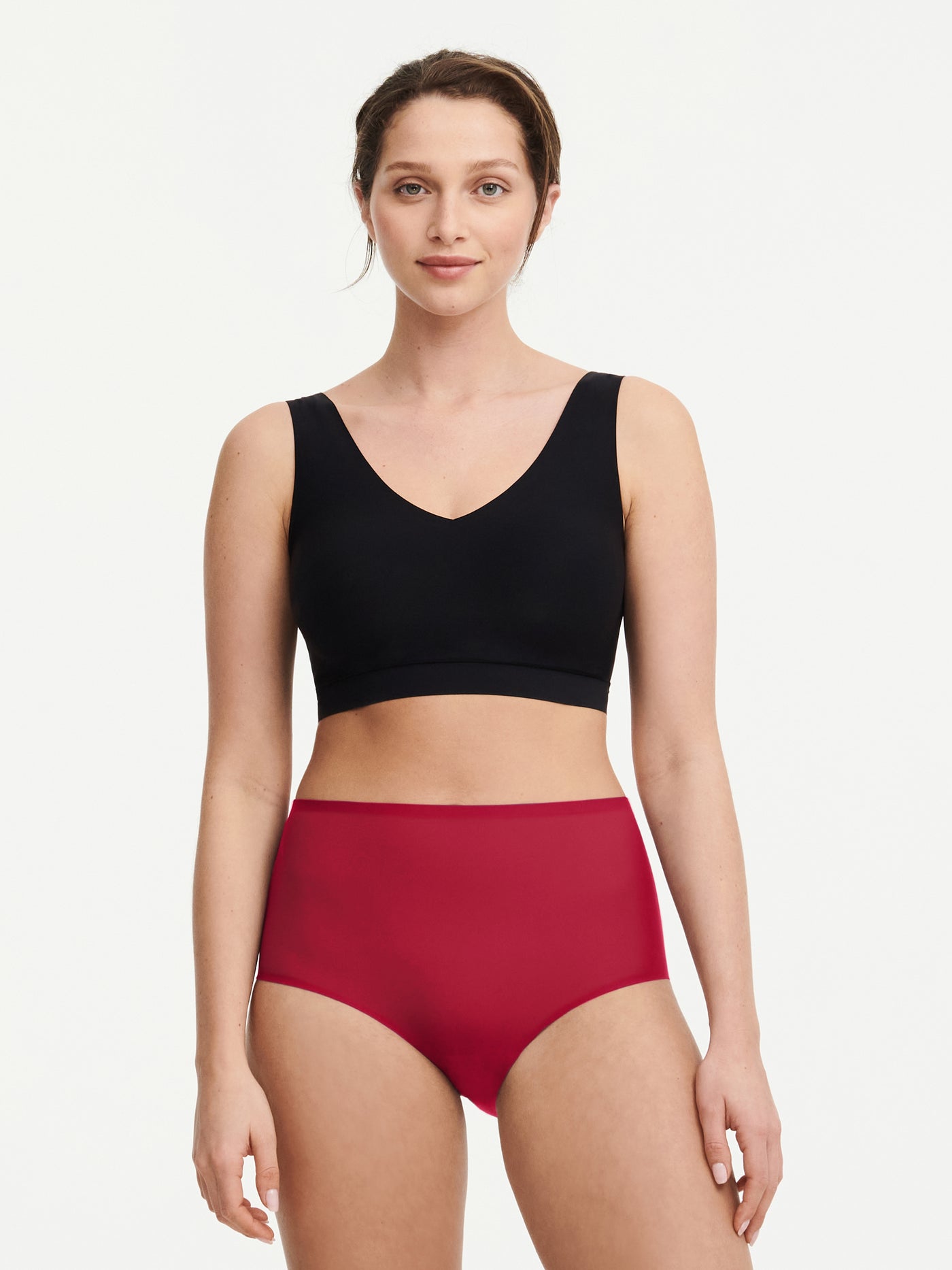 Chantelle Softstretch High Waisted Brief Passion red