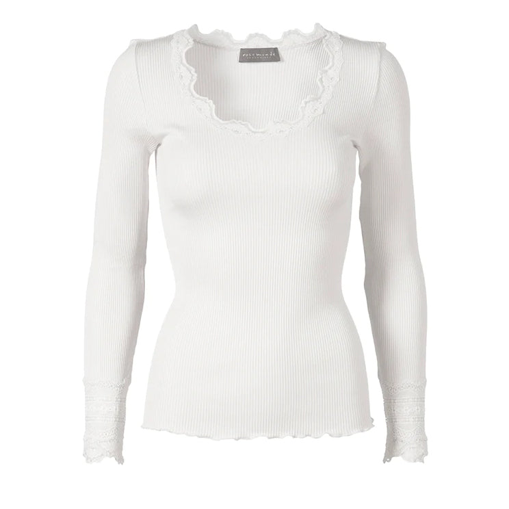 Rosemunde Blouse with lace New White