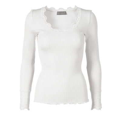Rosemunde Blouse with lace New White