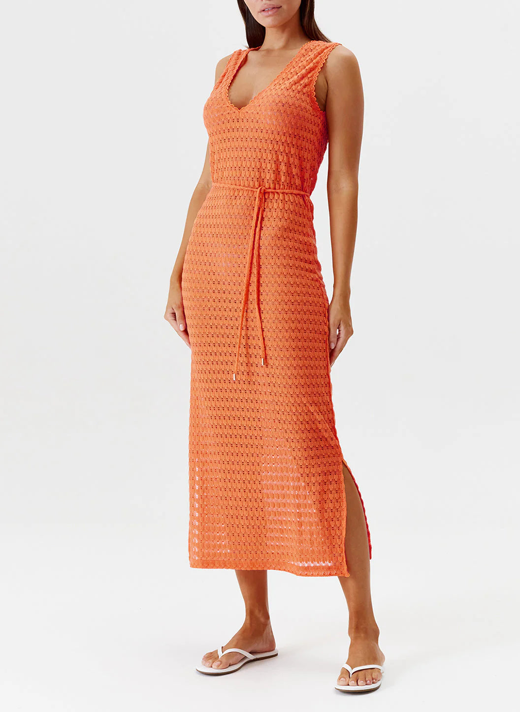 Melissa Odabash Annabel orange dress