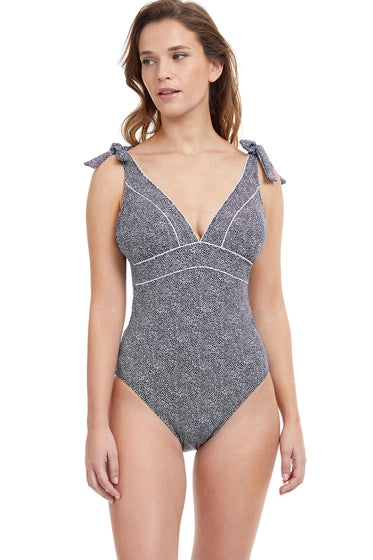 Profile by Gottex Colette V-Neck One Piece Swimsuit