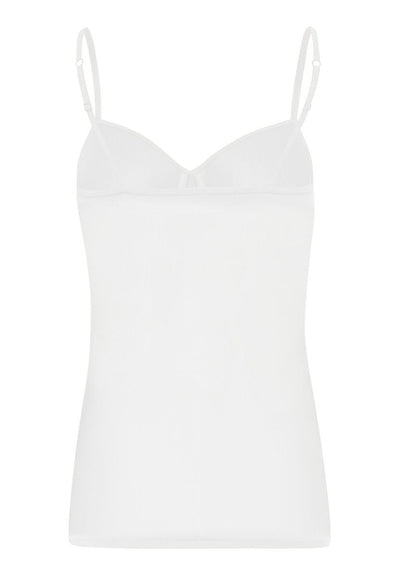 Hanro Allure padded bra camisole Off-white
