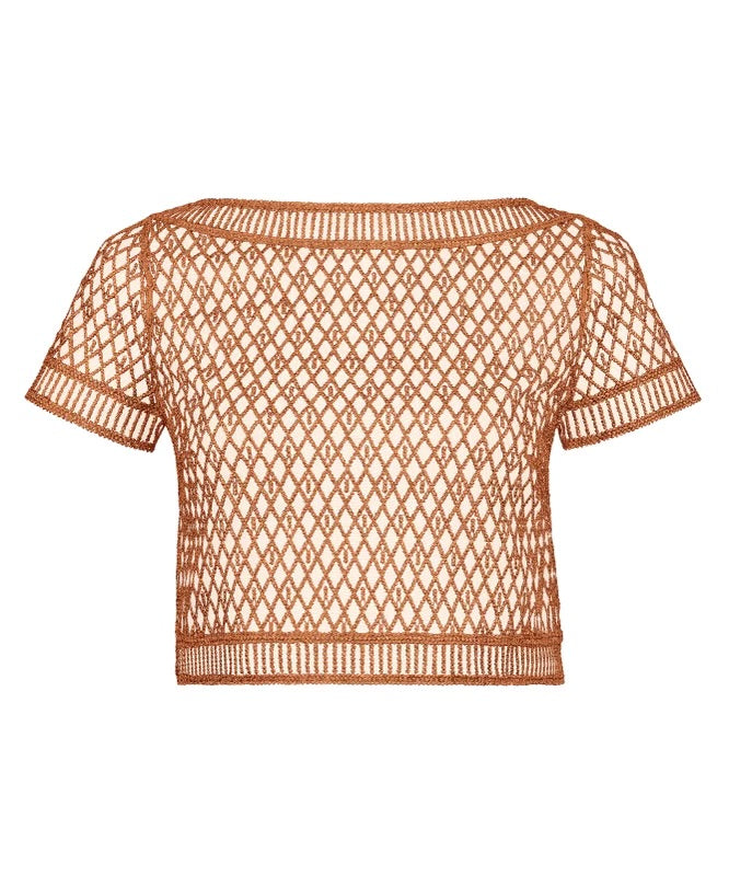 Aubade Stardust dream Sleeve top Amber Gold