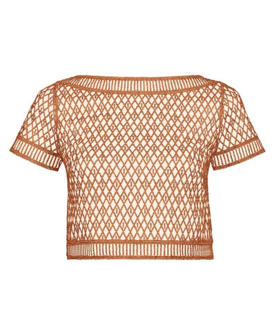 Aubade Stardust dream Sleeve top Amber Gold
