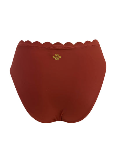 KAANDA Beach Life Venus Mid Rise Bikini Bottom Cayenne