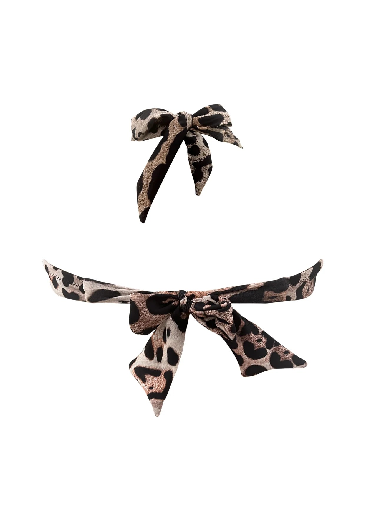 Kaanda Beach life Cheetah Underwire Halter Top