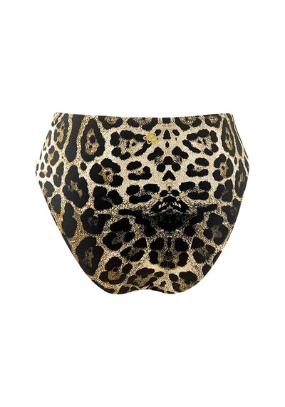 Kaanda Beach life Cheetah Front Twist Mid Rise Bottom