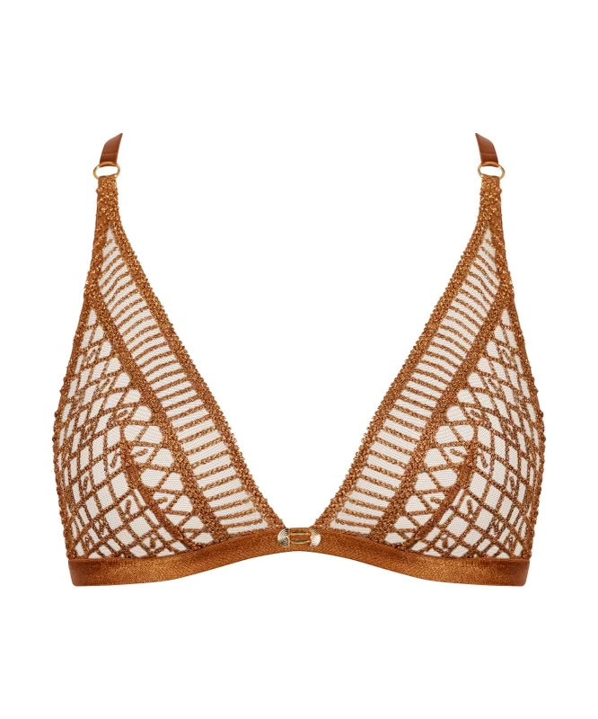 Aubade Stardust Dream Bralette Amber Gold