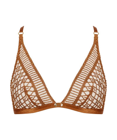 Aubade Stardust Dream Bralette Amber Gold
