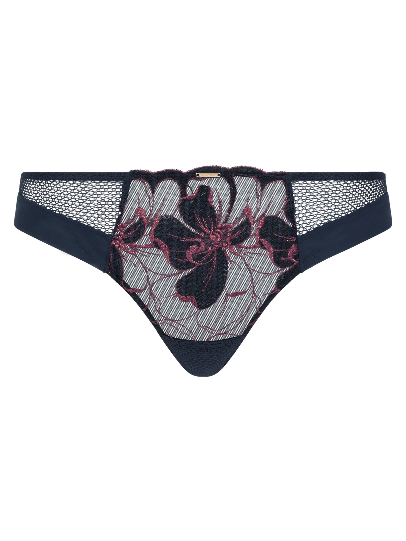 Chantelle Fleurs Tanga Sailing Blue Lurex
