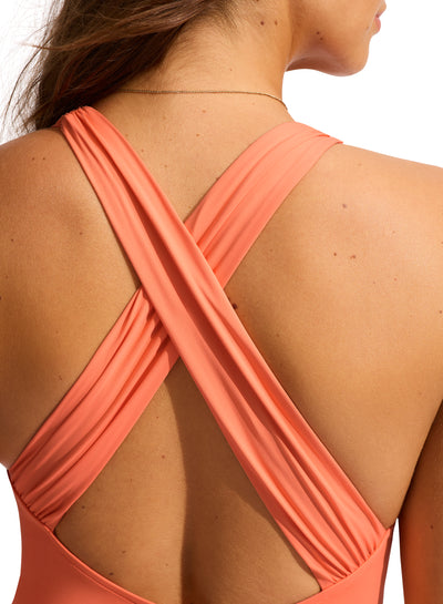 Seafolly Collective Cross Back one piece Melon