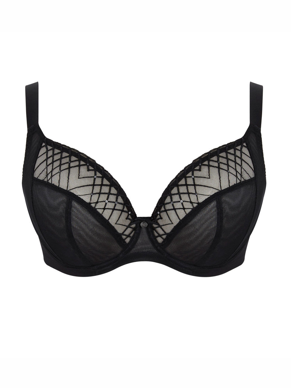 Panache Ella Plunge Bra Black Sequin