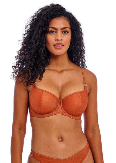 Freya Swimwear Arizona Wave Uw Sweetheart Bikini Top Golden Hour