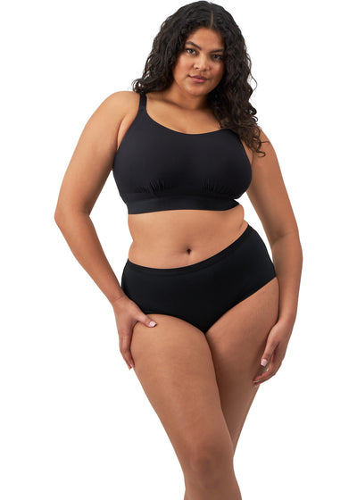 Elomi Downtime Grey Marl Non Wired Bralette Black