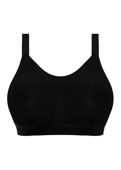 Elomi Downtime Grey Marl Non Wired Bralette Black