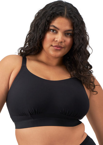 Elomi Downtime Grey Marl Non Wired Bralette Black