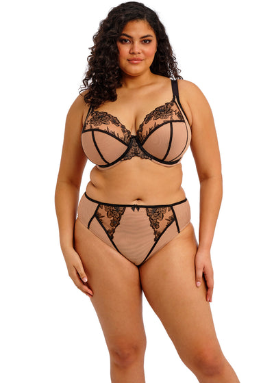 Elomi Teagan High Leg Brief Cafe Au Lait