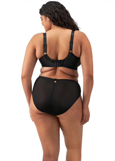 Elomi Teagan High Leg Brief Black Almond