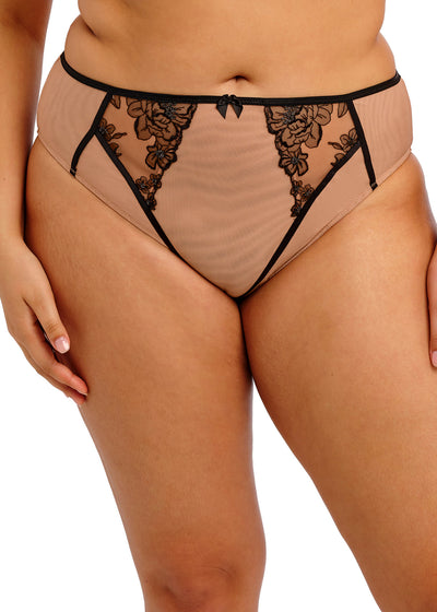 Elomi Teagan High Leg Brief Cafe Au Lait