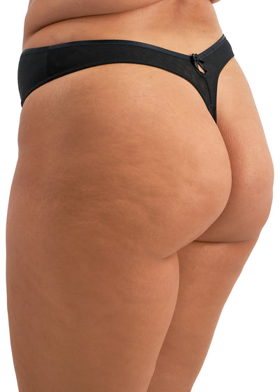 Elomi Teagan Thong Black Almond