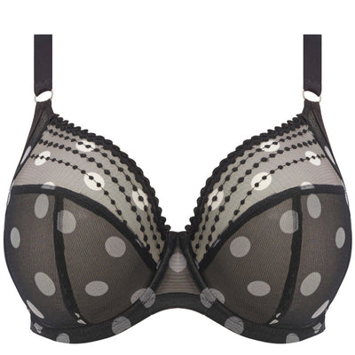 Elomi Matilda Plunge Bra Black Dot