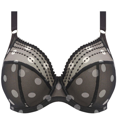 Elomi Matilda Plunge Bra Black Dot