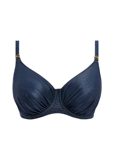 Fantasie Swim Paros Coast Uw Gathered Full Cup Bikini Top Midnight Sparkle