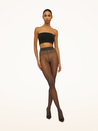 Wolford Satin touch 20 tights Nearly Black 3 for 2