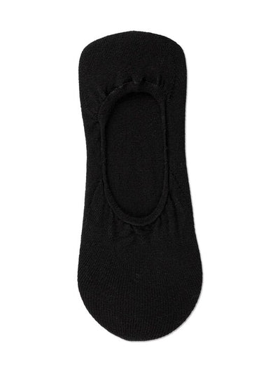Note Cotton Non-slip Heel Black
