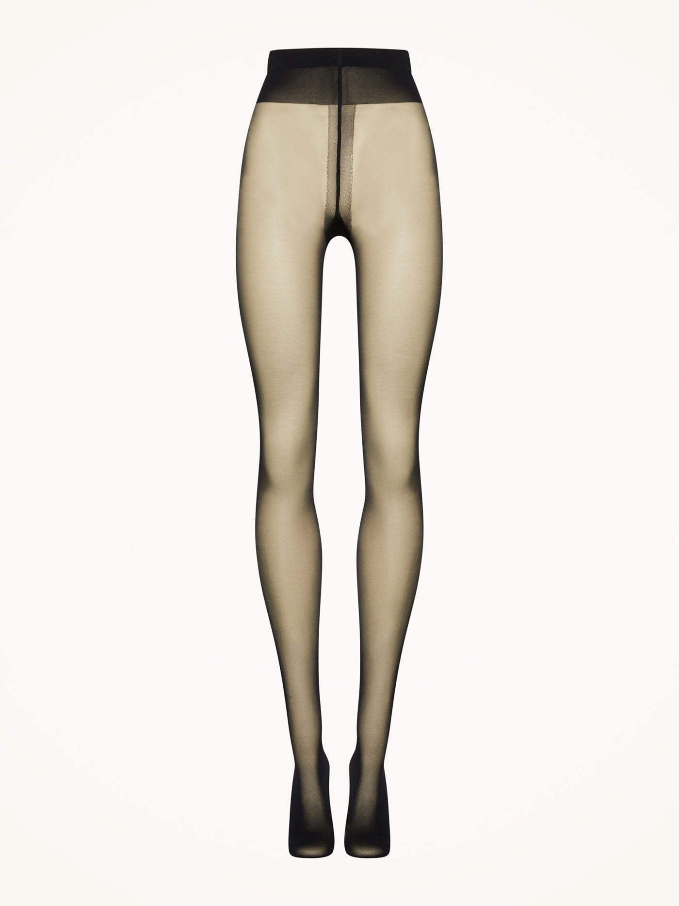 Wolford Individual 10 Stocking Back Seam Tights Black