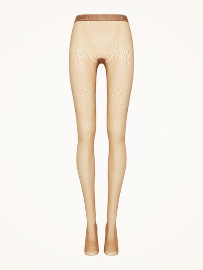 Wolford Twenites Fishnet Econyl Tights Honey