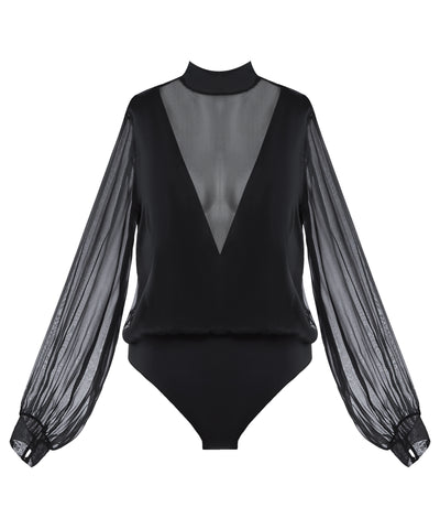 Aubade Long Sleeved Bodys Black