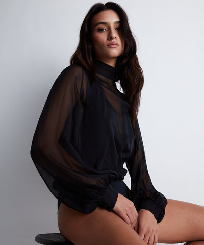 Aubade Long Sleeved Bodys Black