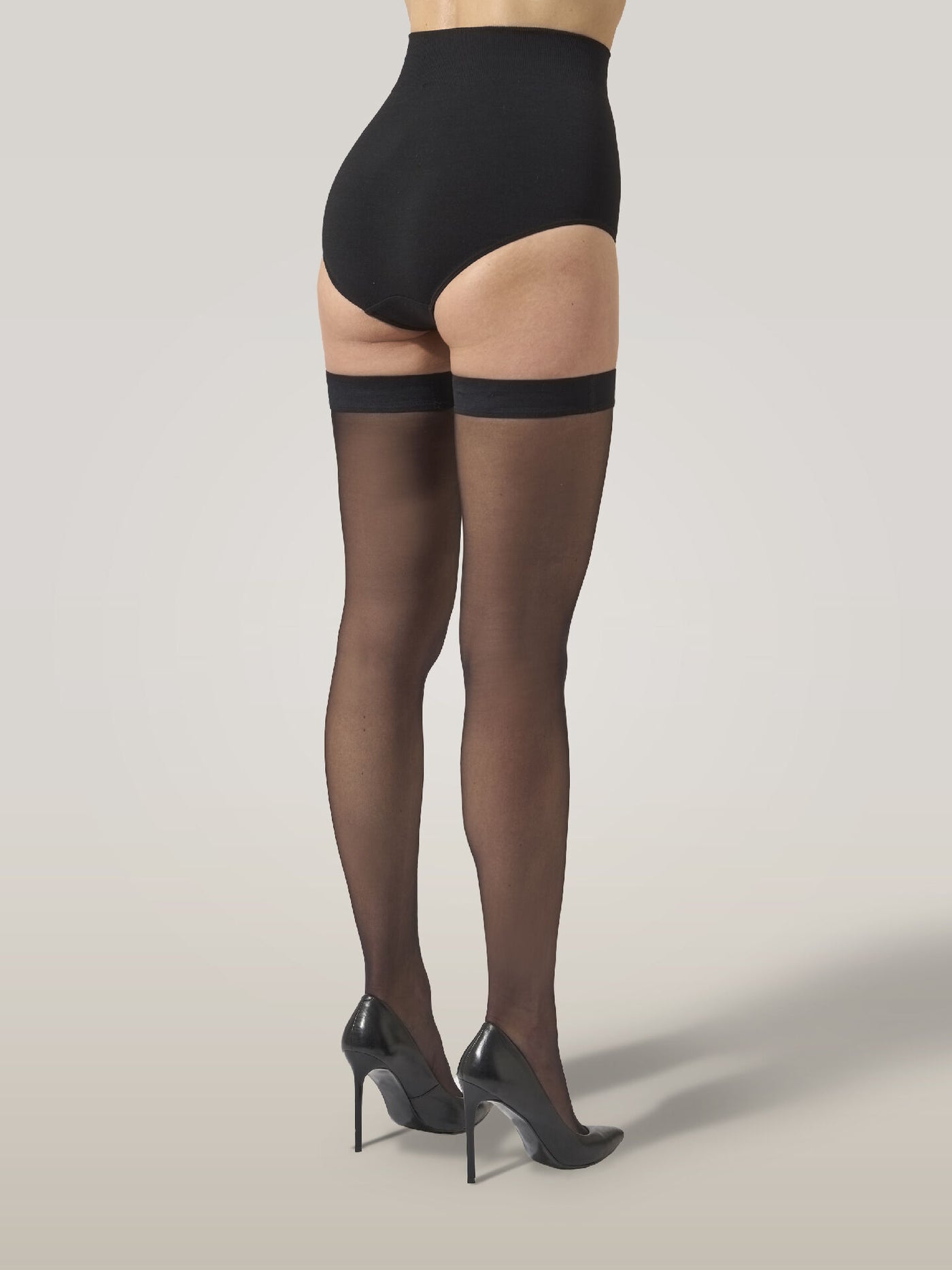 Wolford Individual 10 Stay-Up Black