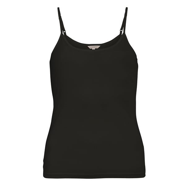 Lady Avenue Silk Jersey camisole Black