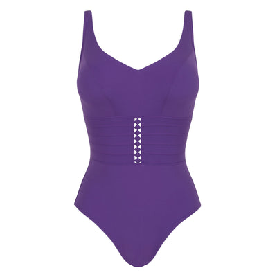 Empreinte Mood Swimsuit V-neckline Ultraviolet