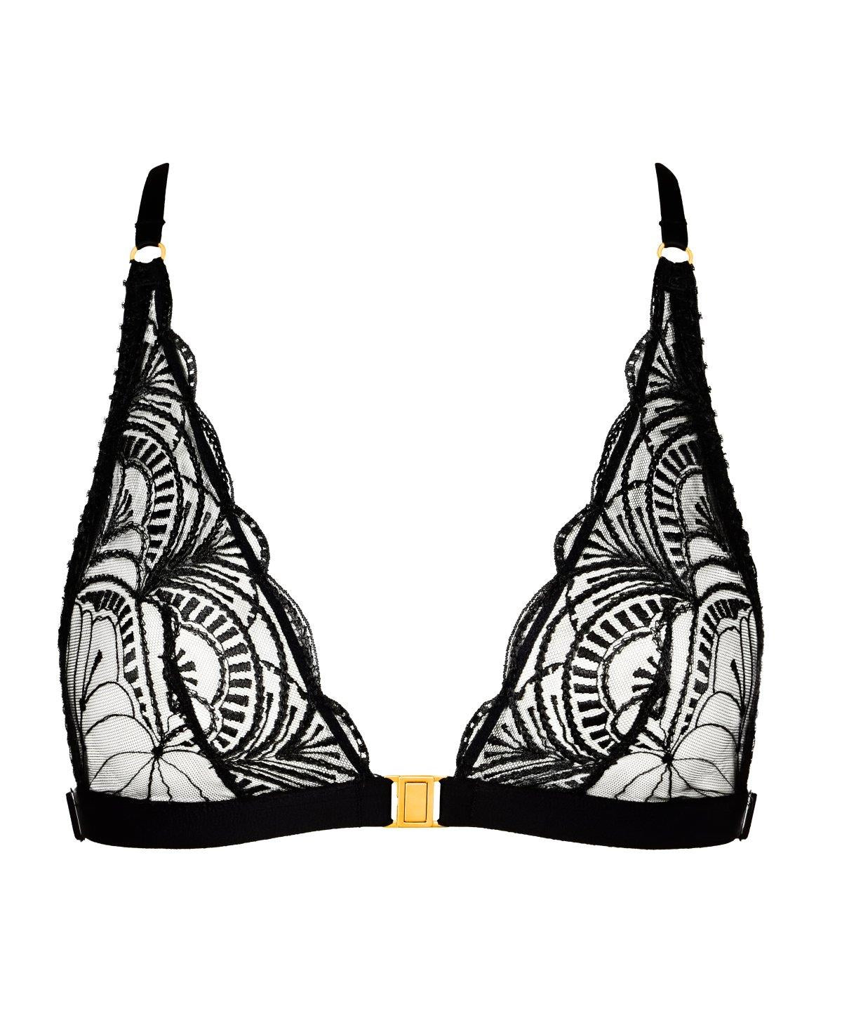 Aubade Vibes Triangle Bralette Black