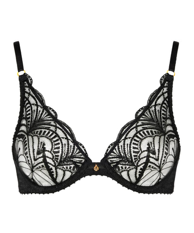 Aubade Vibes Underwired Triangle Bra Black