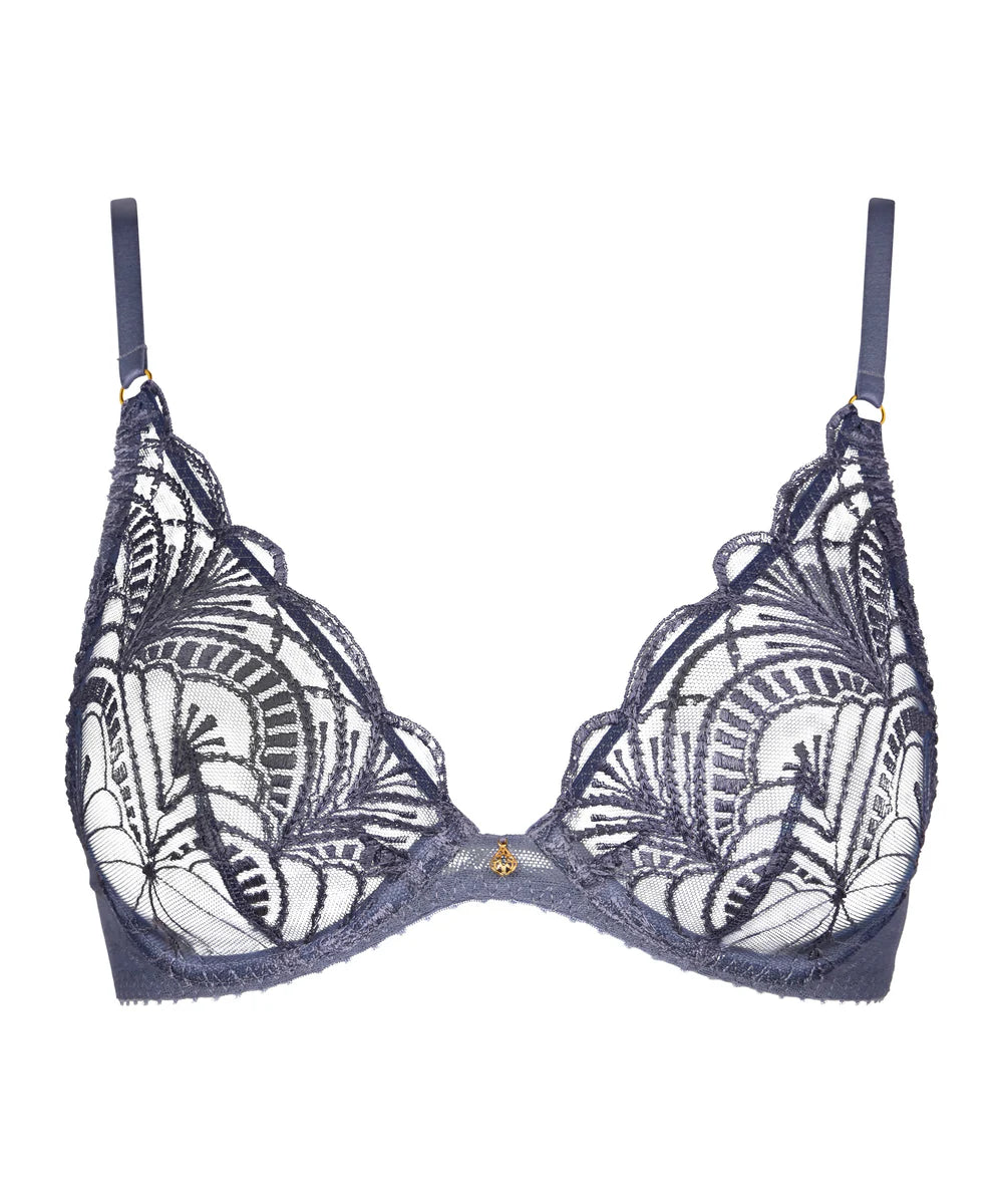 Aubade Vibes Underwired Triangle Bra Denim
