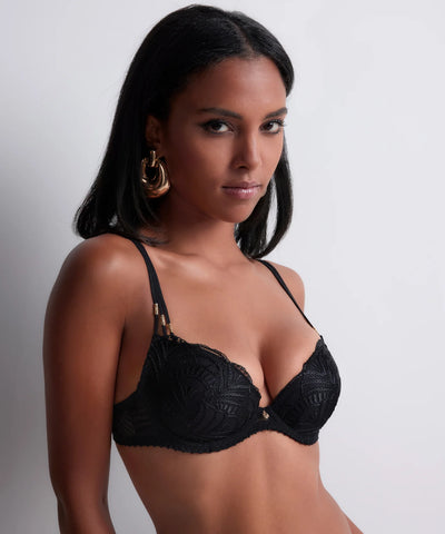 Aubade Vibes Plunge Padded Bra Black