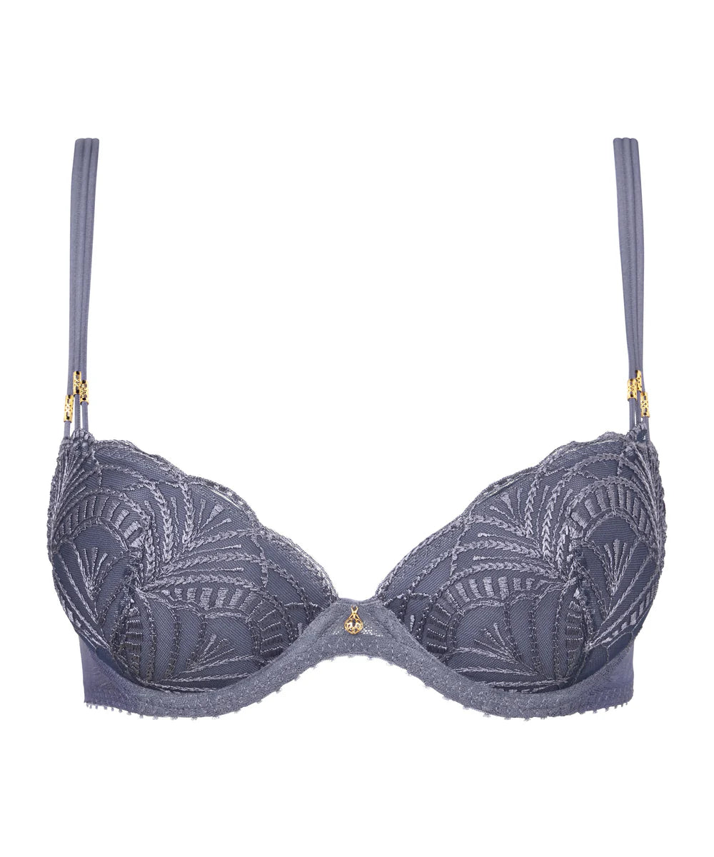 Aubade Vibes Plunge Padded Bra Denim