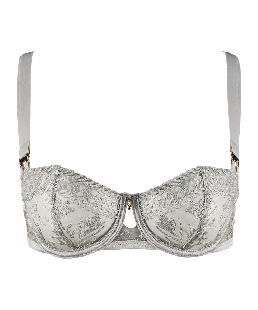 Aubade Magnetic Spell Half Cup Bra Platinum