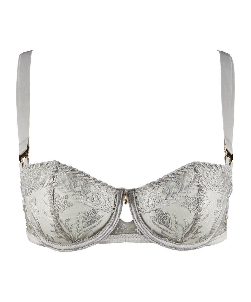 Aubade Magnetic Spell Half Cup Bra Platinum