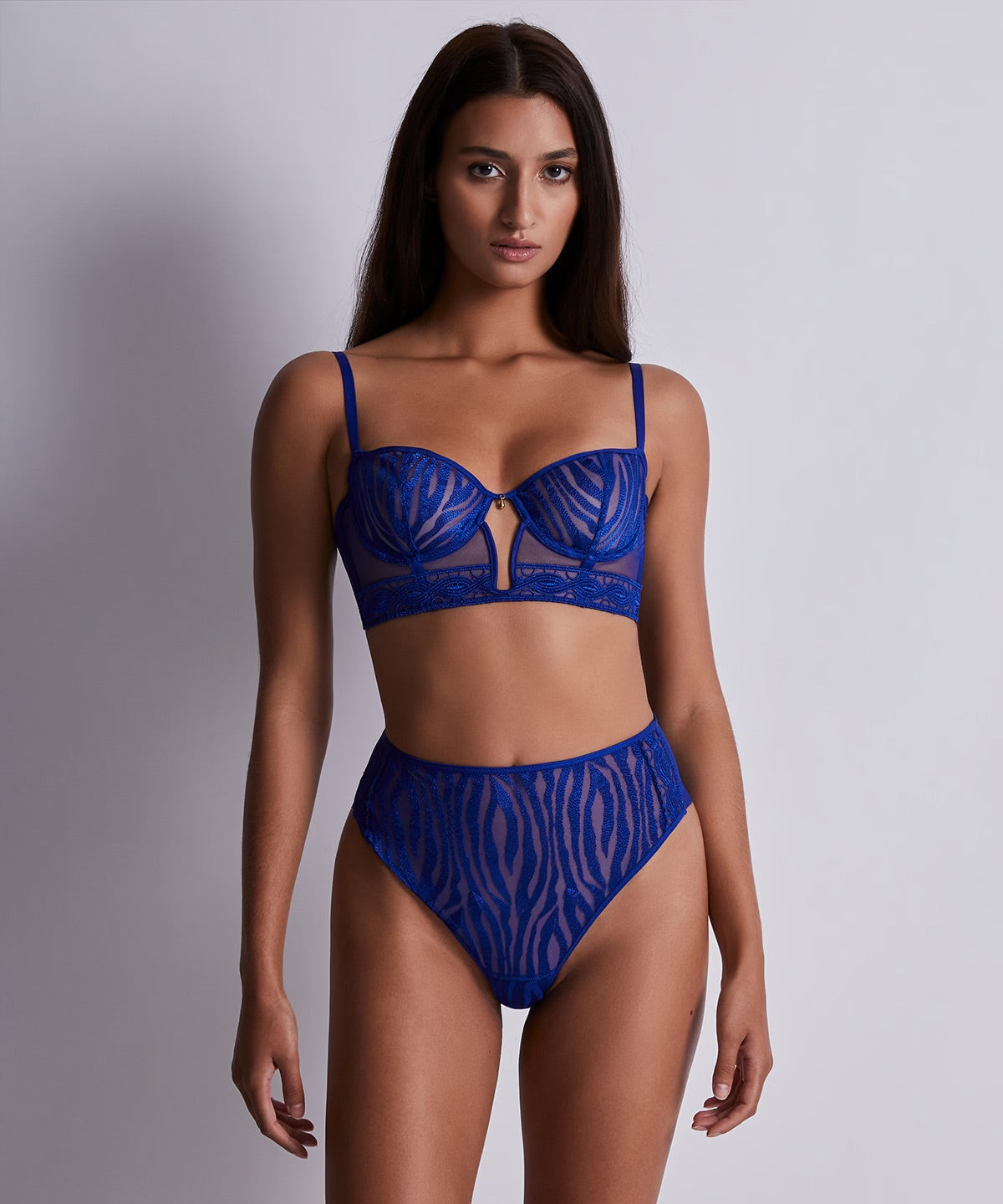 Aubade Wild Pulse High-waist Brief Blue Sensation